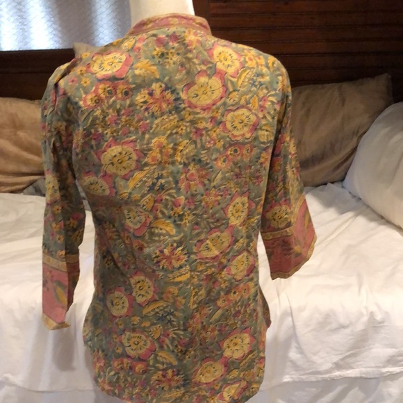 MADE IN INDIA • block print tunic - Picture 4 of 7